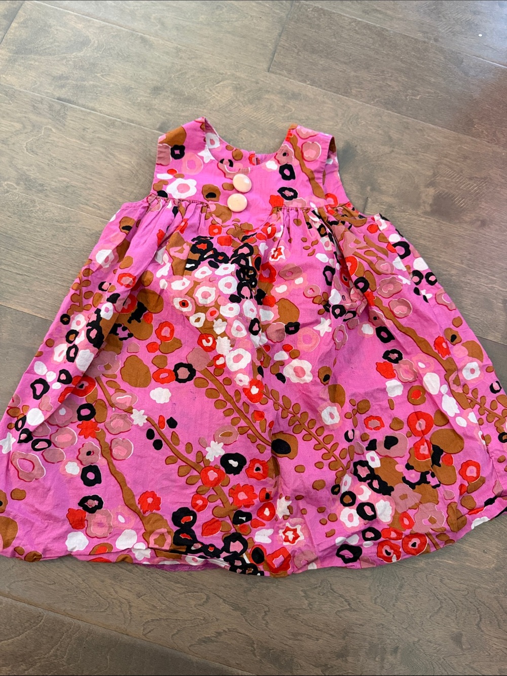 Crewcuts Pink Floral Cotton Dress
